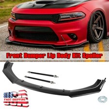 Front Bumper Lip Splitter Spoiler + Strut Rods For Vauxhall Corsa Astra Insignia