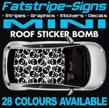 to fit MINI ROOF STICKER BOMB
