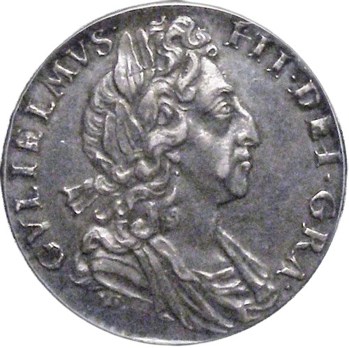 1701 sixpence third - third, bust