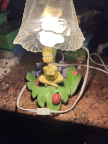 Ceramic tinkerbell lamp with - tinkerbell,
