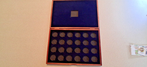Windsor mint brown wooden coin - wooden,