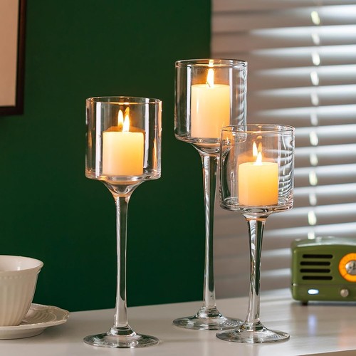 Romadedi tall glass candle - romadedi,