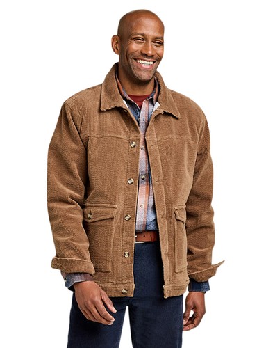 Mens sherpa lined cord jacket - lined,