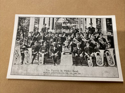 Old postcard brass band st - old,