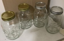 8 x 1000ml MASON JARS.