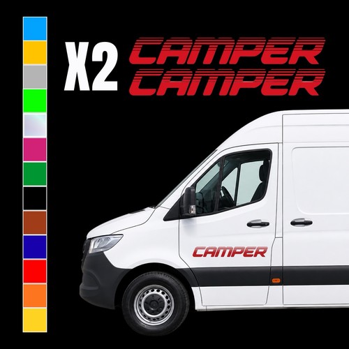 Camper retro fade door - camper,