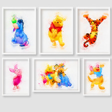 Winnie the pooh Wall Art Poster Print Picture Gift Home Kids A4 A3