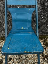 Vintage Original 1920s  designed Maple City Stamping Company Metal Folding Chair