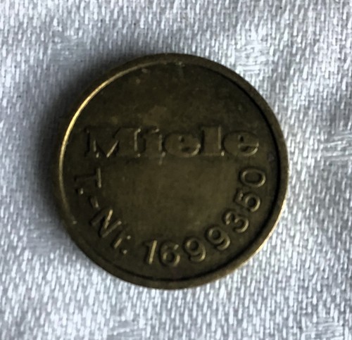 Miele brass token washing - miele,