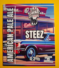 BANG THE ELEPHANT brewery STEEZ real ale beer pump clip badge front Langley Mill