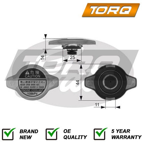 Radiator cap torq fits - radiator,