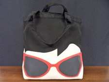 Rare Lulu Guinness Sunglasses Doll Face Lily Tote Bag