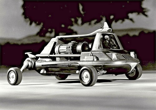 Joe car poster - car, bw