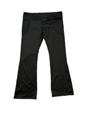 Crane Ladies Fitness Tights Black Size XL 16-18 Bootcut Flare Activewear NWT