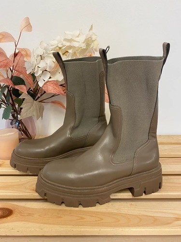 Women taupe faux - h&m,