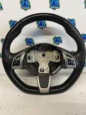 FIAT 500 ABARTH FLAT BOTTOM LEATHER STEERING WHEEL - 7355749970