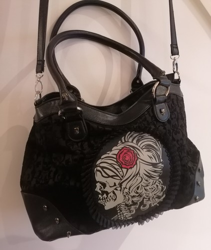 Banned punk gothic scull - punk,