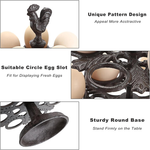 Vintage cast iron egg - cast,