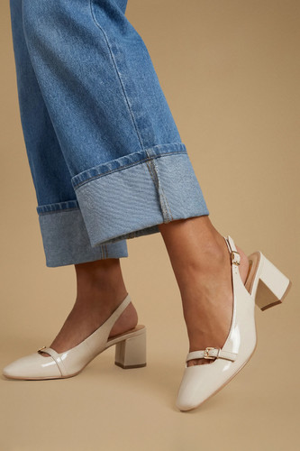 Oasis white court shoes womens - court,