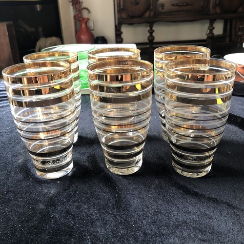 Vintage set gold and white - and,