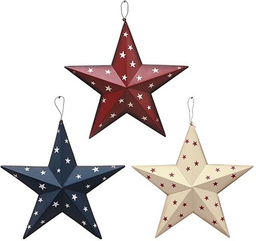 Patriotic metal barn star wall - metal,