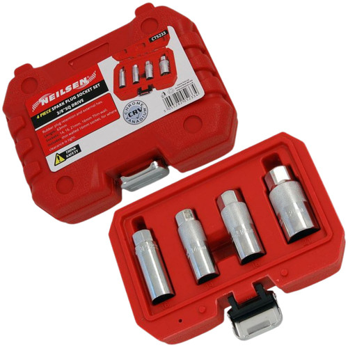 Neilsen 4pc spark plug socket - spark,