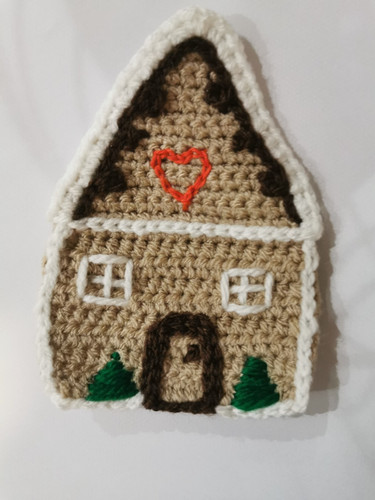 Handmade crochet ginger house - crochet,