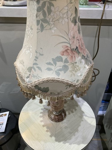 Table lamp pink - lamp, brown
