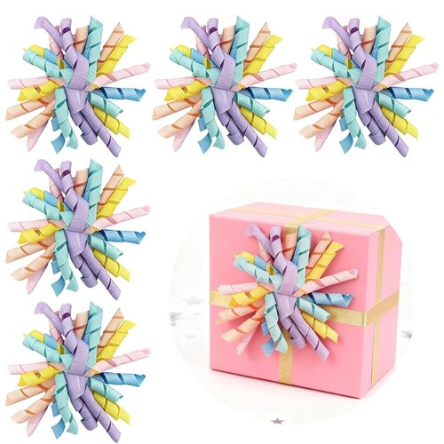 6pcs peel and ribbon flower - 6pcs,