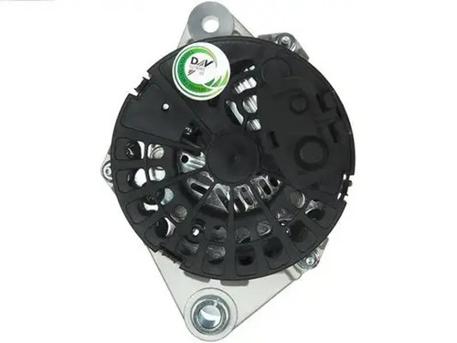Alternator with belt pulley