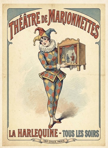 French marionette puppet - french,