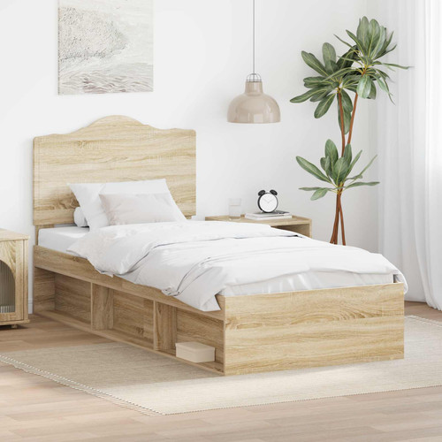 Bed frame sonoma oak - sonoma, 100x200