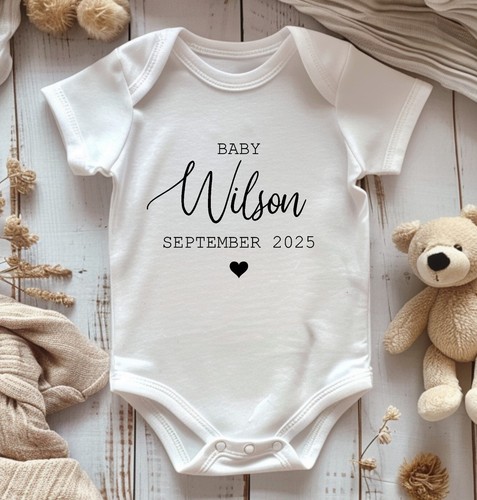 Personalised baby name vest - personalised,