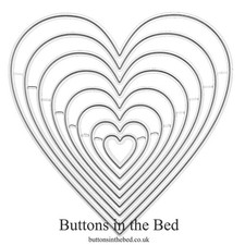 8pc Heart Nesting Metal