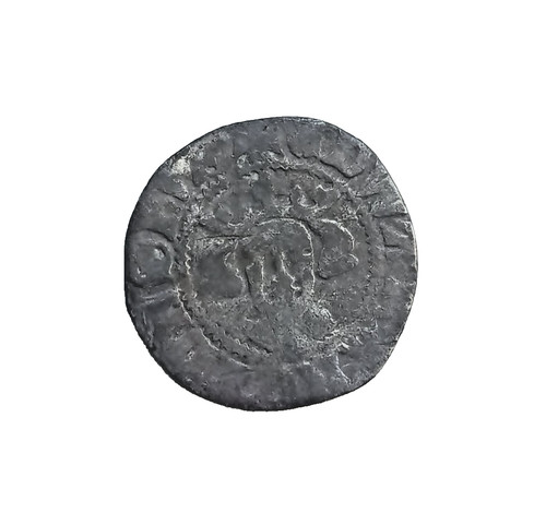 Medieval hammered silver long - medieval,