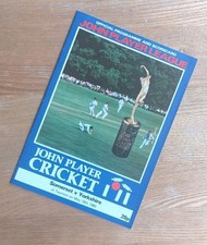 1980 Somerset v Yorkshire cricket programme John Player League, 18 May