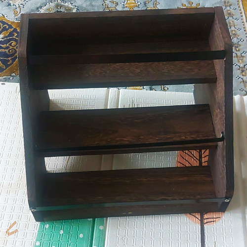 Wall mounted walnut wood - mounted, &