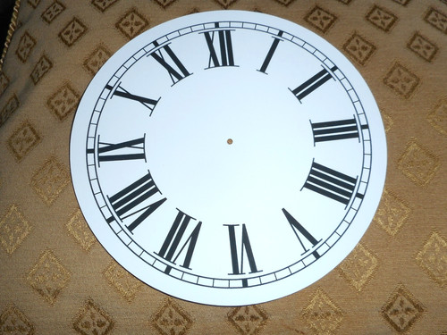 Clock dial face - dial, 6"