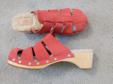 Ugg Australia orange suede fur