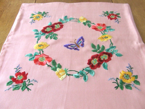 Large vintage rayon peach - large,