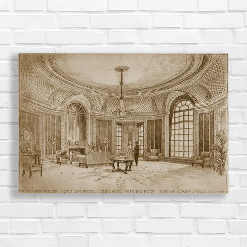Opulent victorian drawing room - drawing,
