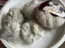 Beautiful  Vintage Angora Yarn 100% French Angora Yarn Top Condition, 77g