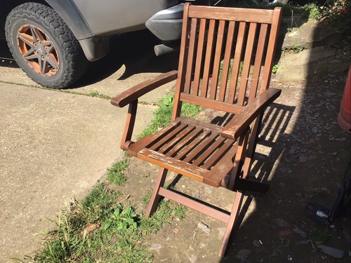 Teak patio garden folding - patio/garden,