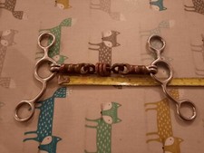 5" Gag Bit With Copper Rollers And Sweet Iron Mouth.