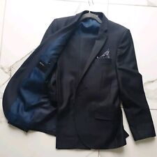Moss Bros MEN'S VENTUNO 21 NAVY BLUE SUIT - SIZE 38" Chest W34" Regular 38/34
