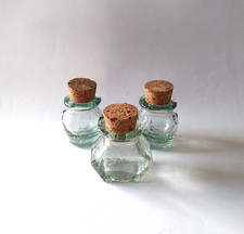 Vintage green glass Apothecary