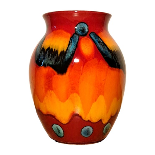 Poole pottery volcano - pottery, vase