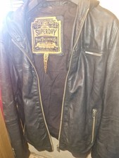 Superdry Vintage Black Leather