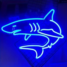 Shark Neon Sign Wall Decor