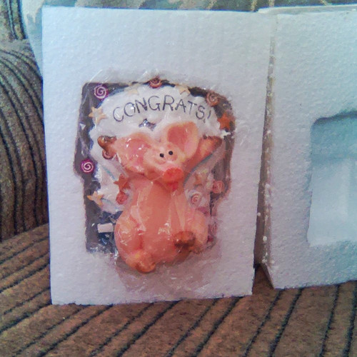 Piggin pig ornament figurine - pig, ornament/figurine
